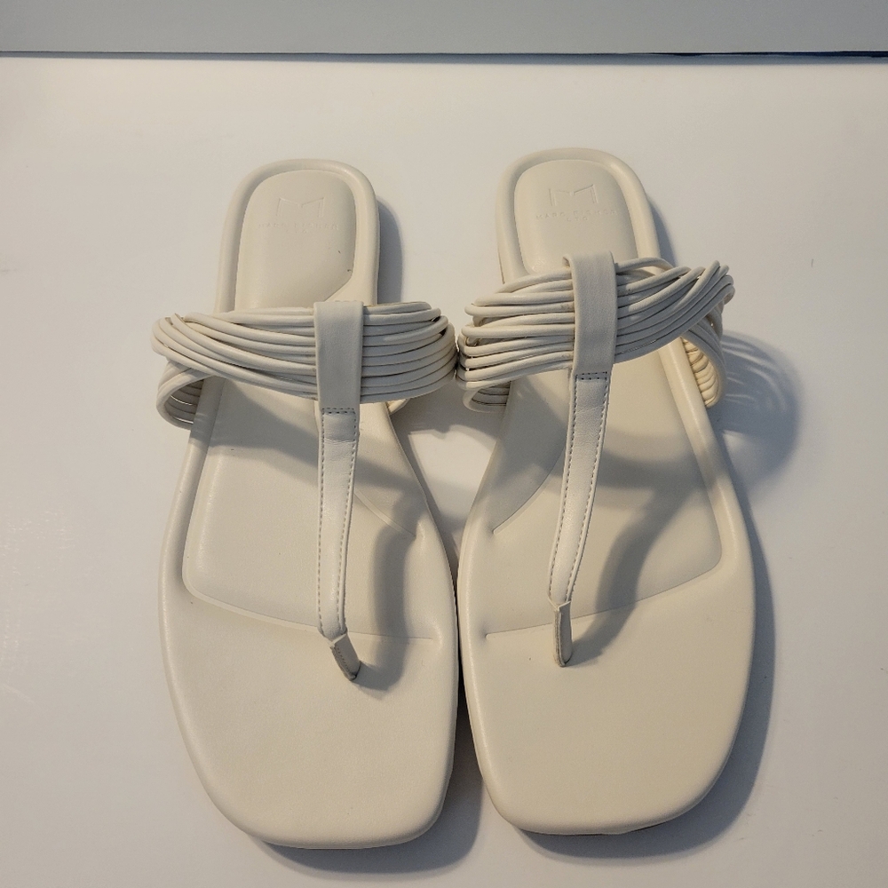 Marc Fisher Tanya Sandal Sz 9.5 White. New